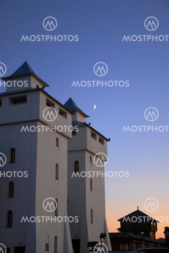 Moon over the castle