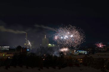 Fyrverkeri över Eskilstuna