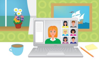 Work at home, study at home.