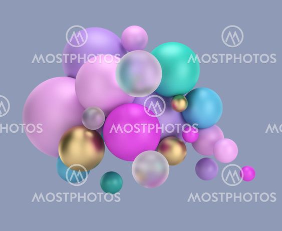 multicolored balls