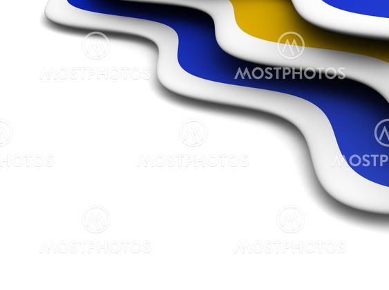 Blue and orange waves background