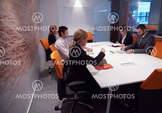 business people group on meeting