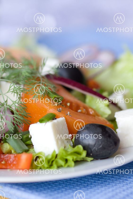 Healthy greek salad