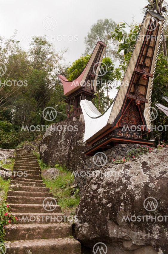 Traditional toraja cemetery
