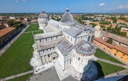 PISA, ITALY - SEPTEMBER 10, 2023 - Cathedral and...