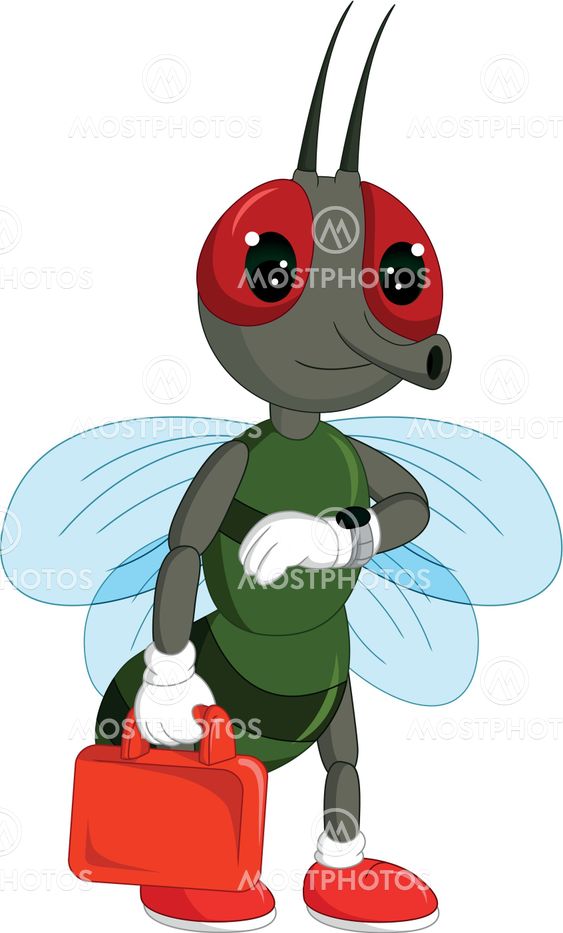 Funny Flies Cartoon Fly Wit By Sujono Sujono Mostphotos