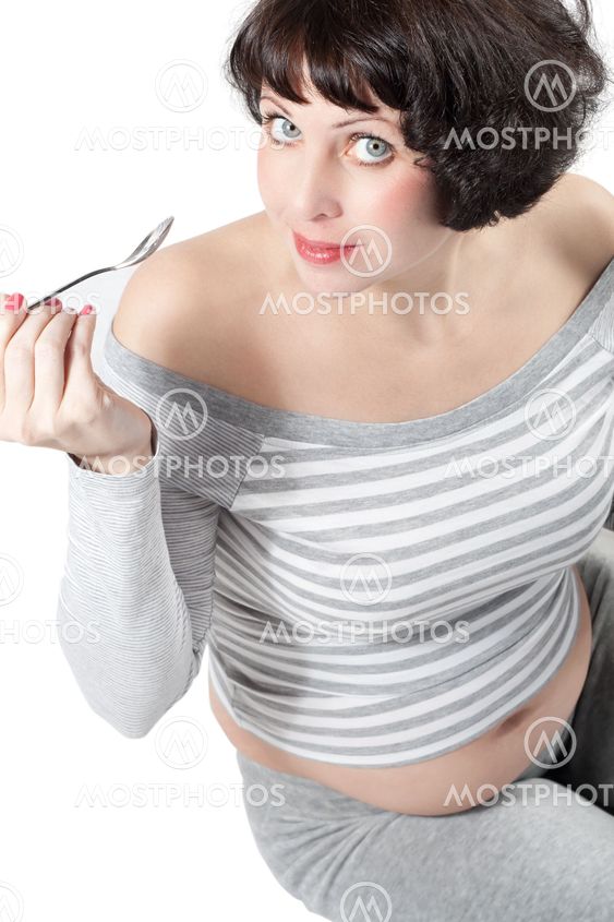 Women eating healthy lifestyle yogurt food