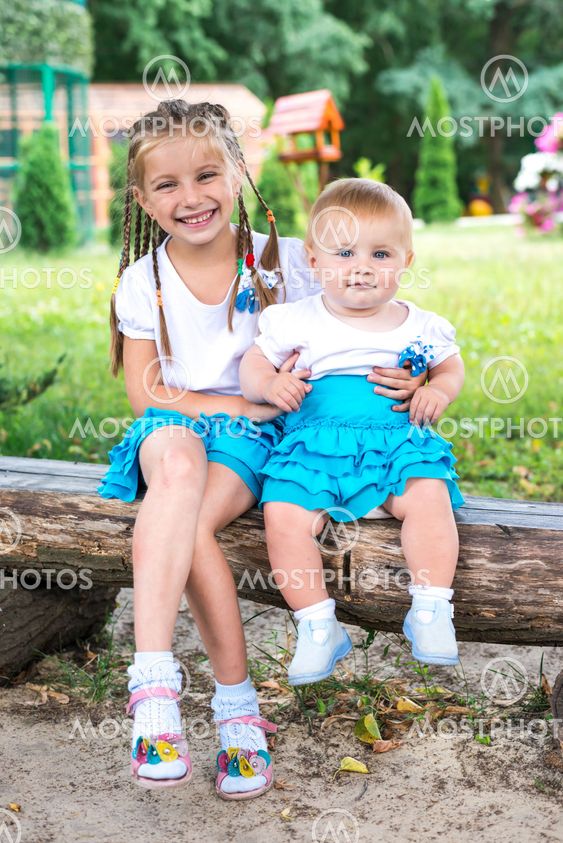 Two little sisters