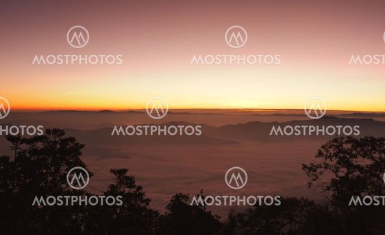 Sunrise view point from Doi Chiang Dao mountain