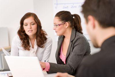 Business meeting - group of people in office