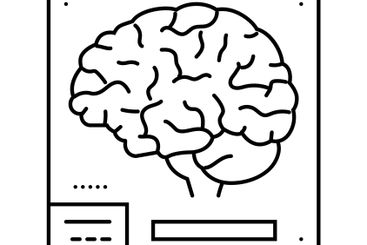 pet scan cancer treatment line icon vector illustration