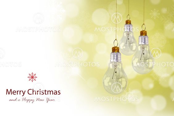 Light bulb christmas decoration