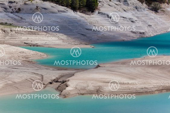 Reservoir of Yesa, Zaragoza, Spain