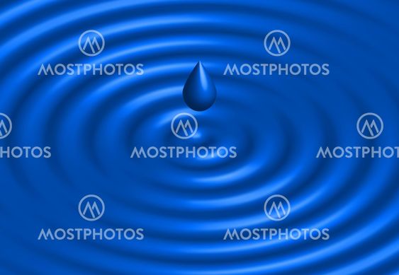 realistic water ripple blue background
