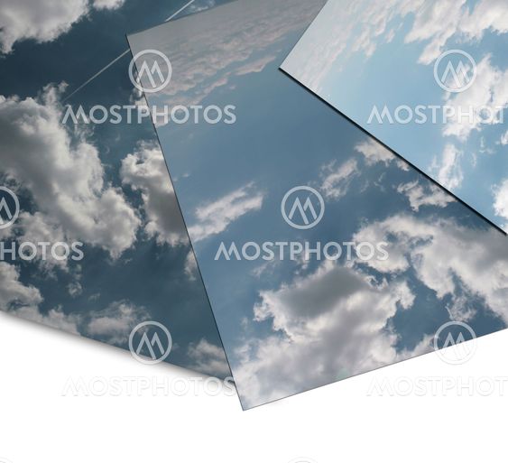Cloud Panorama With Arrow