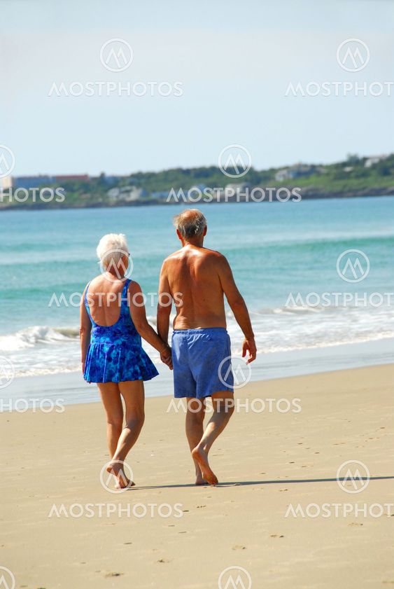 Happy retired couple