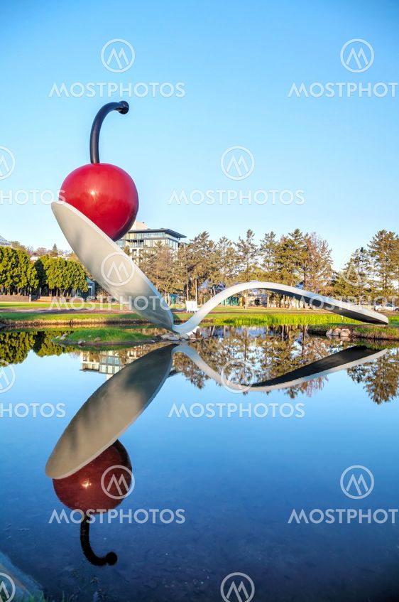 The Spoonbridge and Cherry at the Minneapolis Sculpture...