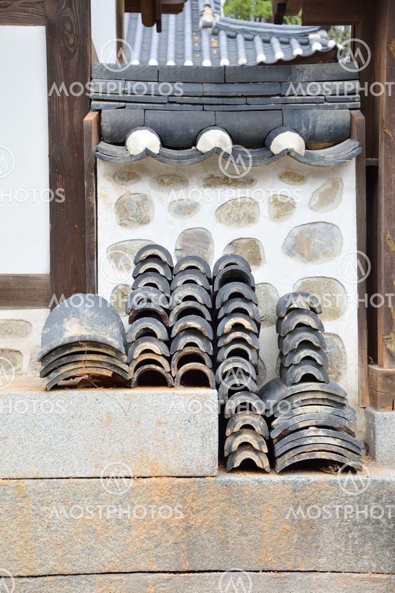 stack of roof tiles for damaged roof