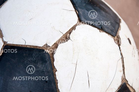 Old soccer ball