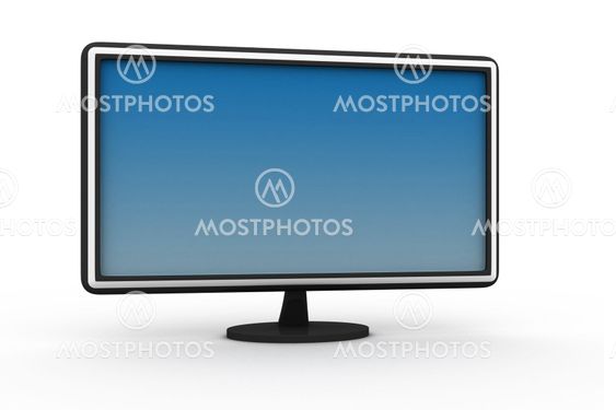 modern flat screen computer monitor, tv screen