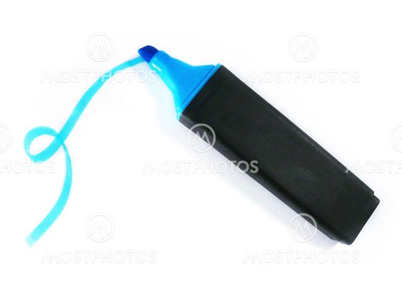 Blue highlighter