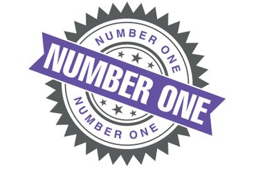 Number 1 Letter Rubber Stamp Vector Template