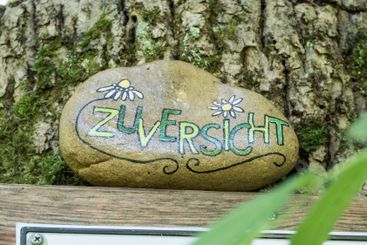 Religious and Christian objects and candles on the...