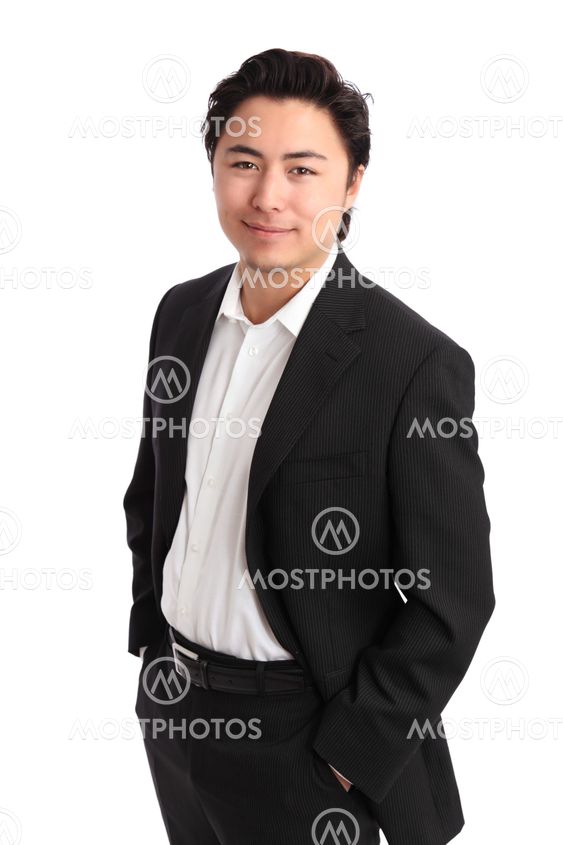 Young relaxed businessman