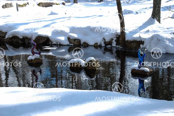 Decorated small river