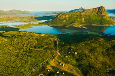 Seascape on Vestvagoy island, Lofoten Norway