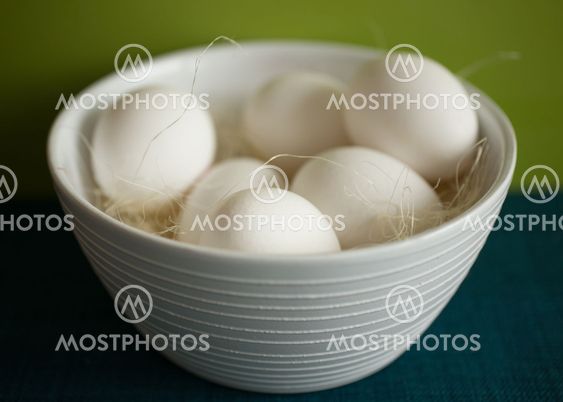 White Eggs with green BG