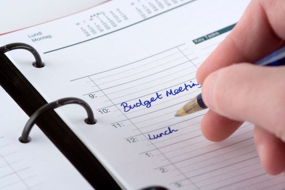 Writing the Day's Appointments