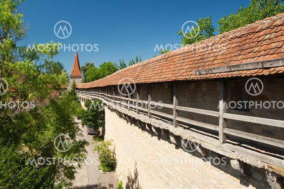 City wall of Rothenburg ob der Tauber