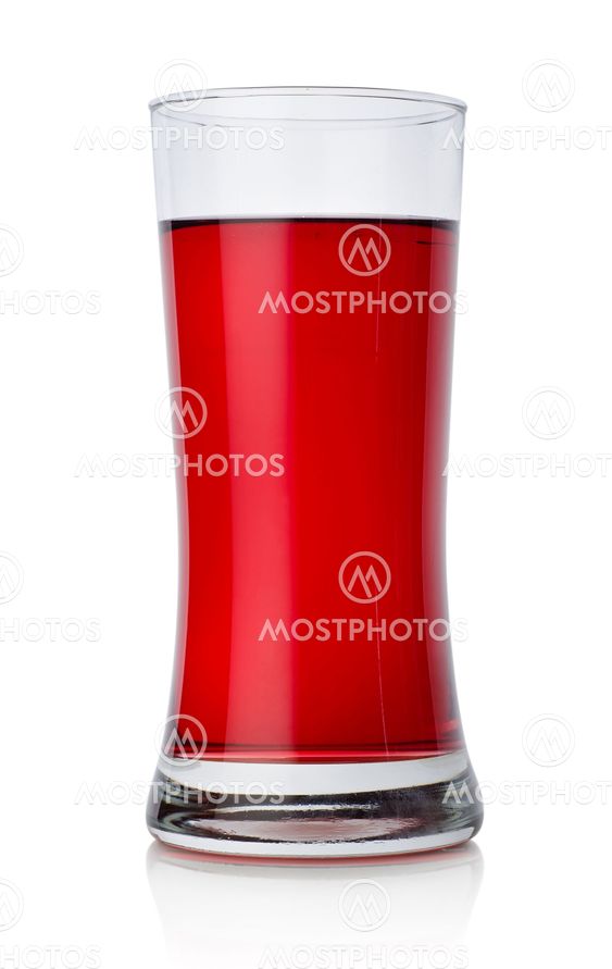 Pomegranate juice in a glass