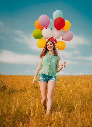 Happy day with ballons