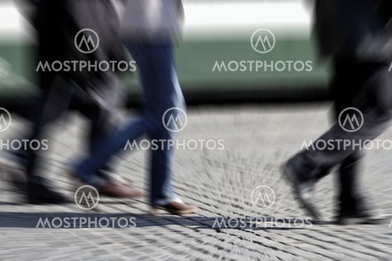 walking people