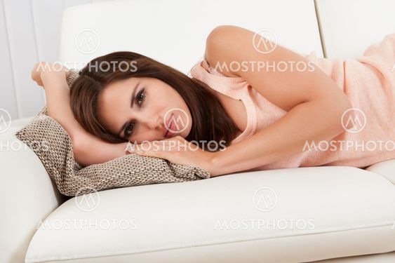 Young Woman Relaxing At Home