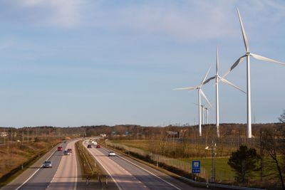 Motorväg genom Halland i höjd med Tvååker - Silvertid
