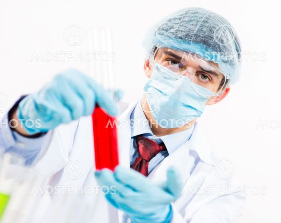 scientist working in the lab