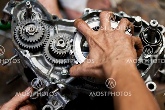 Motorcycle engine repair