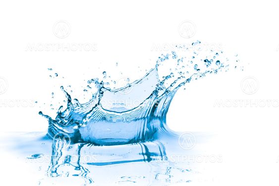 blue water splash
