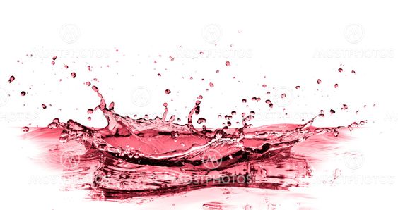 red wine splash