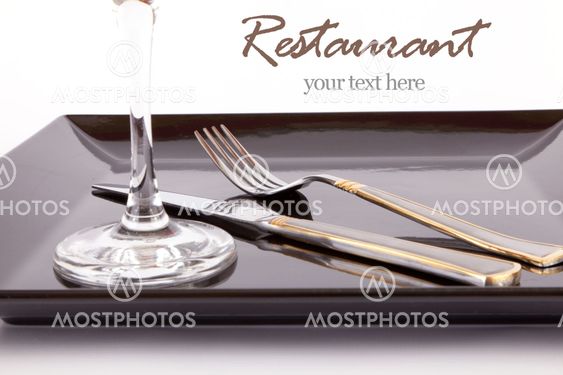 Dish with fork and knife