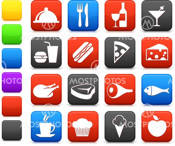 food and drink icon collection