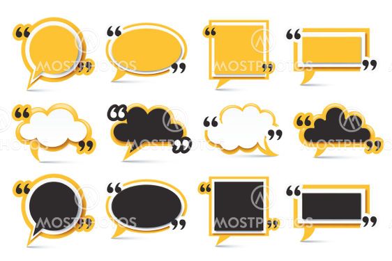 Yellow quote box frame