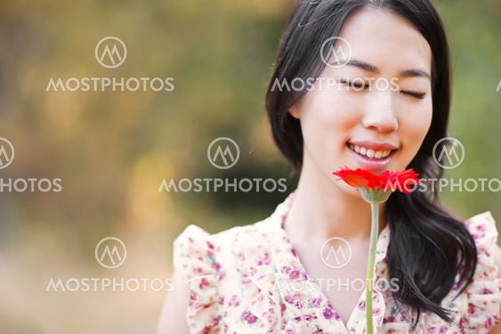 Beautiful asian woman