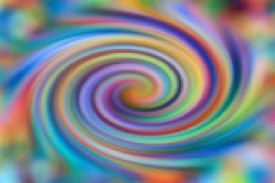 Spiral colorful background image in mosaic form with a...