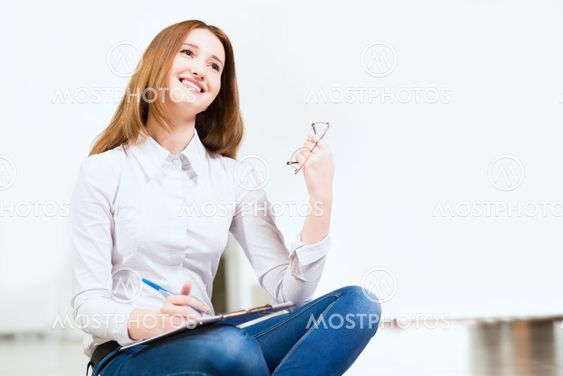 Portrait of an attractive woman