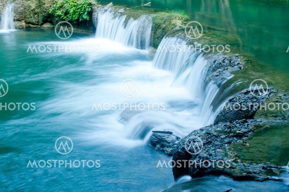waterfalls in deep forest