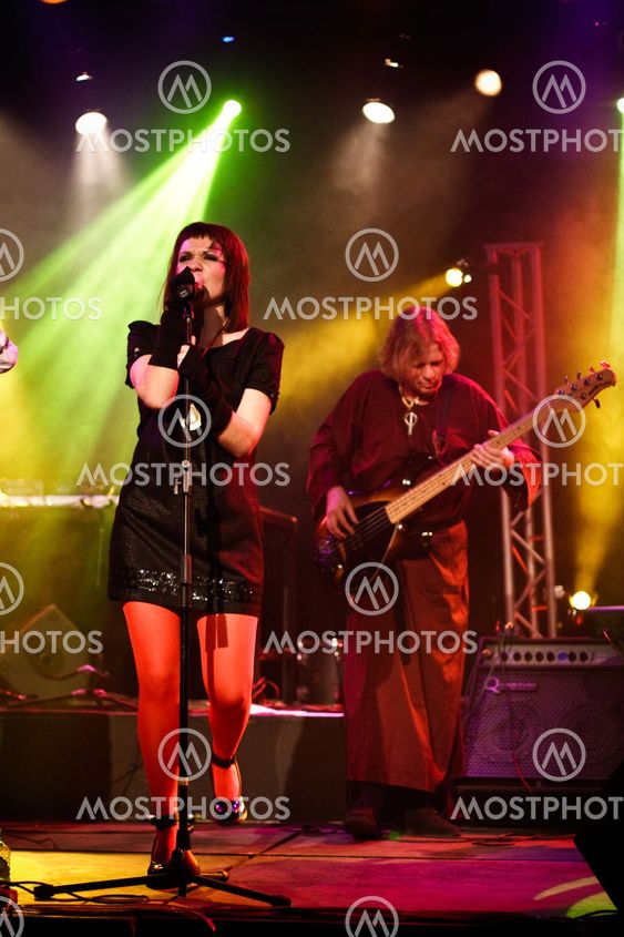 MOSCOW - MARCH 9: Razoom band performs at OTV2 live show on March 9, 2009 in Moscow, Russia